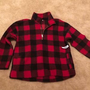 Old navy buffalo plaid sherpa